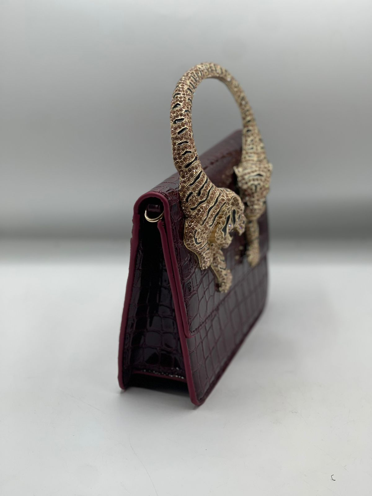 Roberto Cavali Large size Roar Crystal Embellished Shoulder Bag for Women
