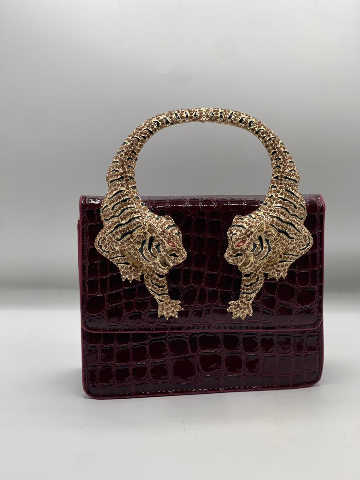 Roberto Cavali Large size Roar Crystal Embellished Shoulder Bag for Women
