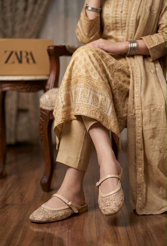 Zara Mesh Net Mules for Women