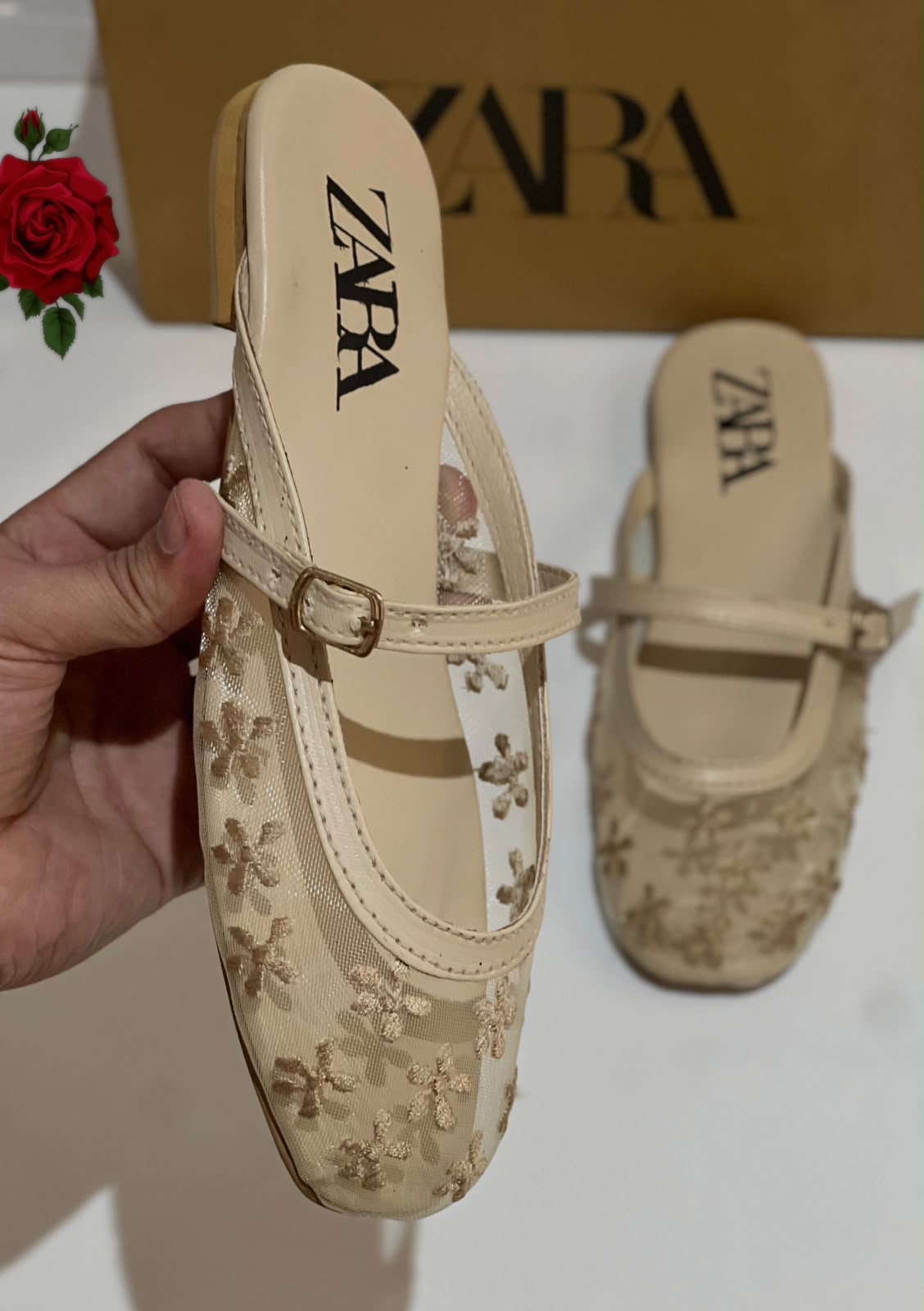 Zara Mesh Net Mules for Women