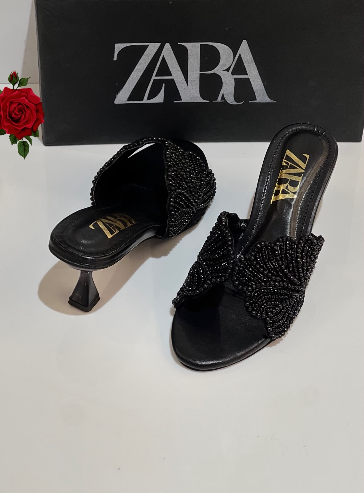 Zara Mesh Net Sandals for Women