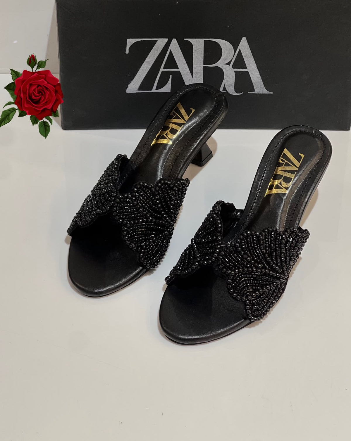 Zara Mesh Net Sandals for Women
