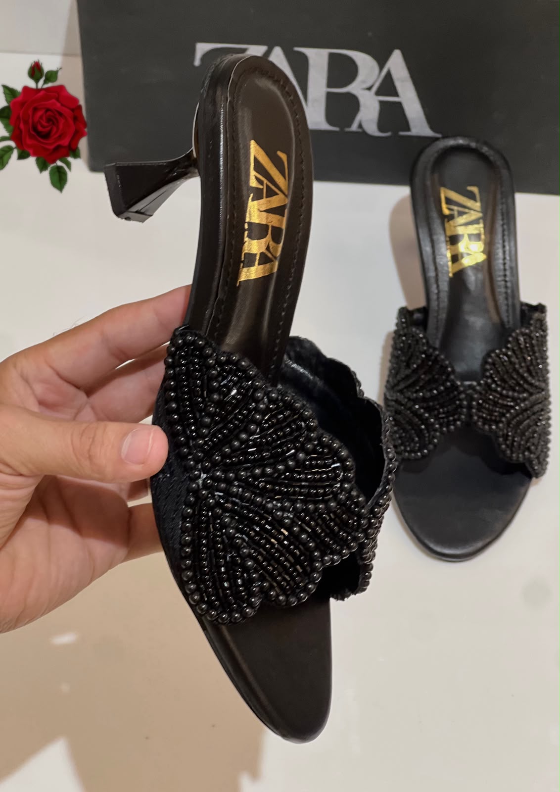 Zara Mesh Net Sandals for Women
