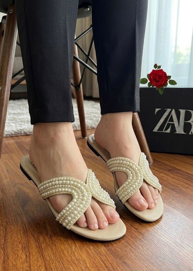Zara Mesh Net Slippers for Women