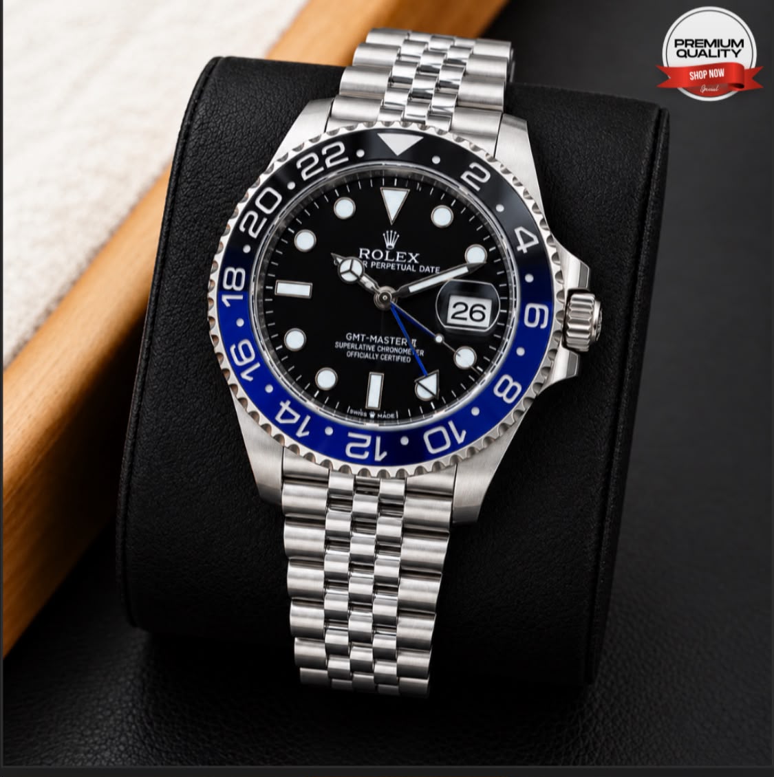 Rolex GMT Double Lock Watch for Men