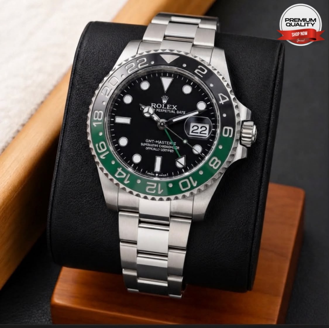 Rolex GMT Double Lock Watch for Men