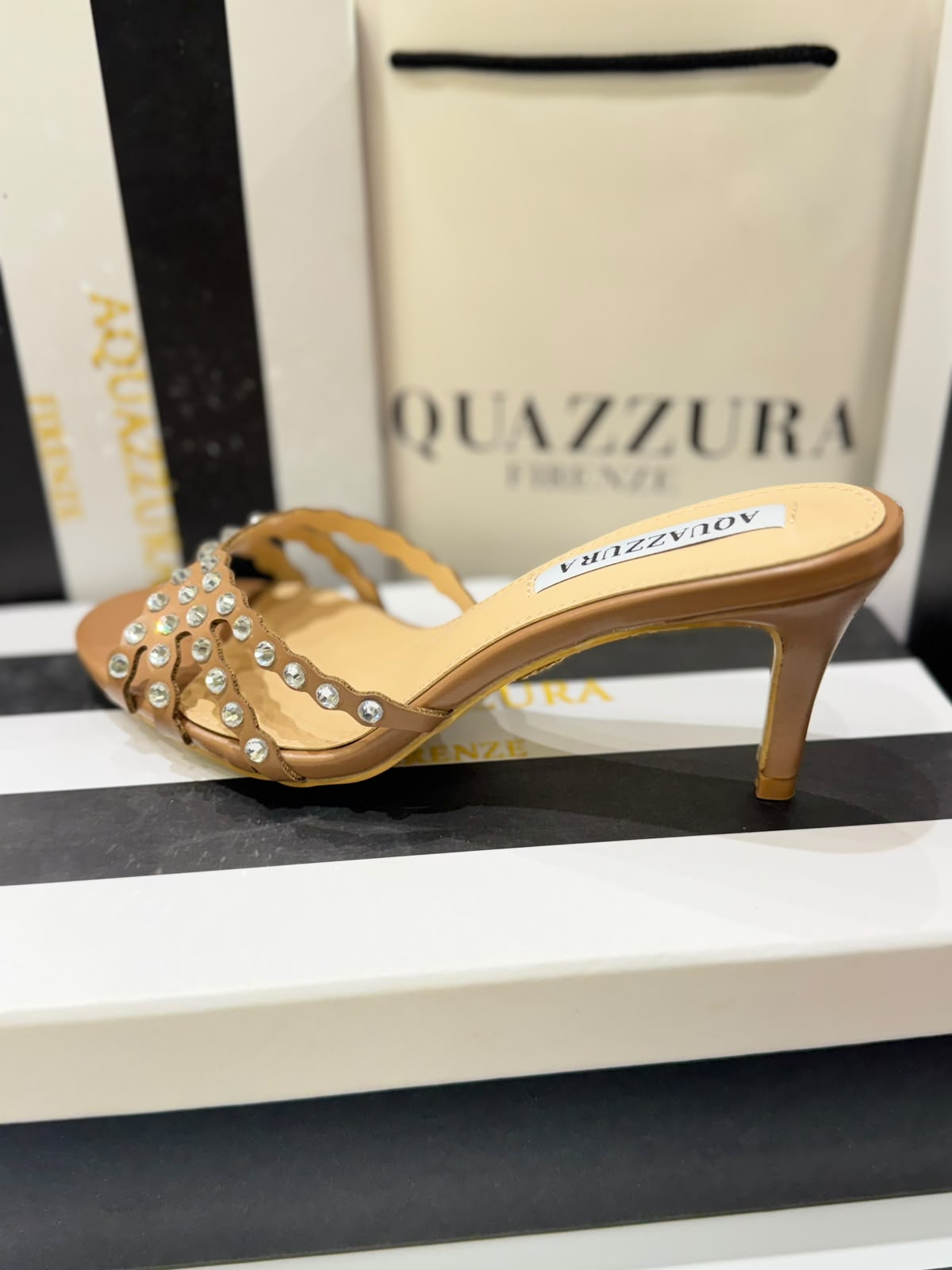 Aquazzura Tequila Mule 75 Heels for Women (in Stock)