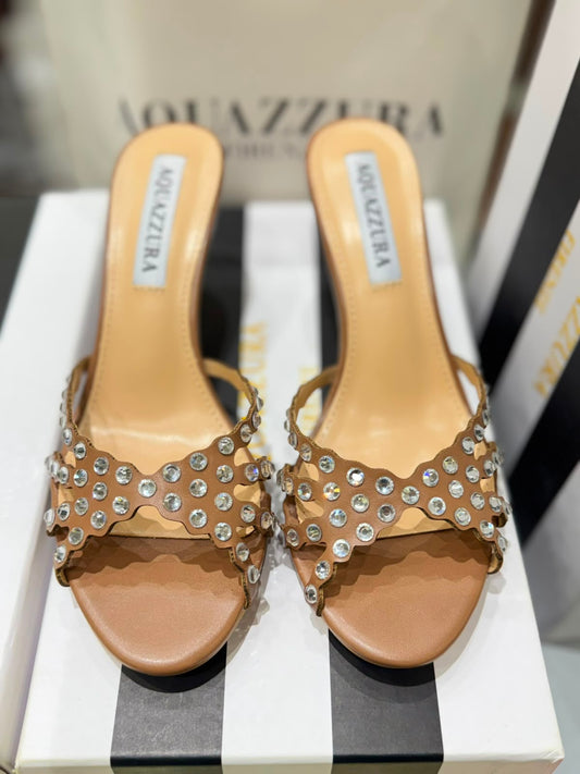 Aquazzura Tequila Mule 75 Heels for Women (in Stock)