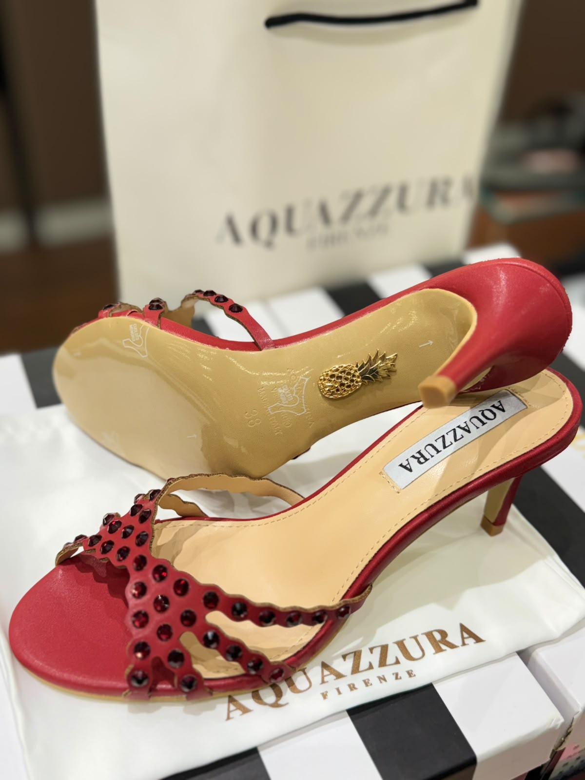 Aquazzura Tequila Mule 75 Heels for Women (in Stock)