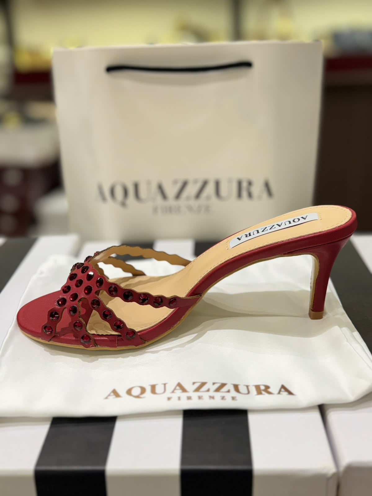 Aquazzura Tequila Mule 75 Heels for Women (in Stock)
