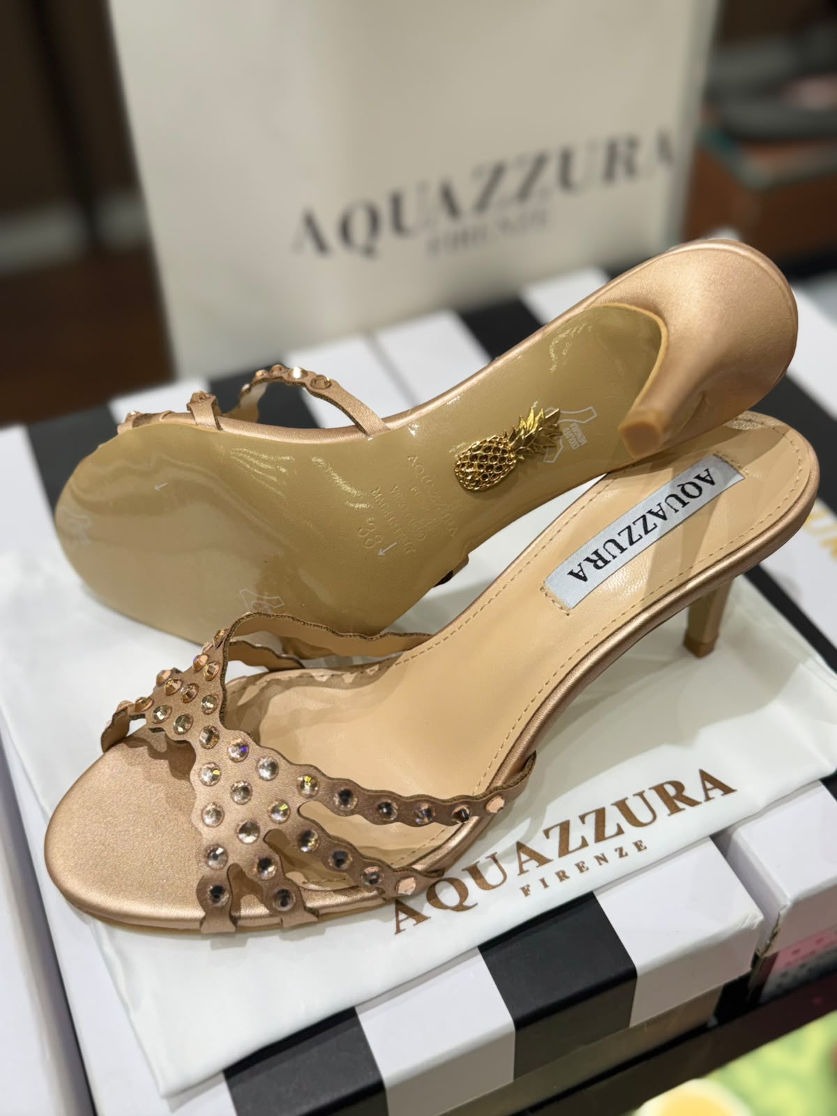 Aquazzura Tequila Mule 75 Heels for Women (in Stock)