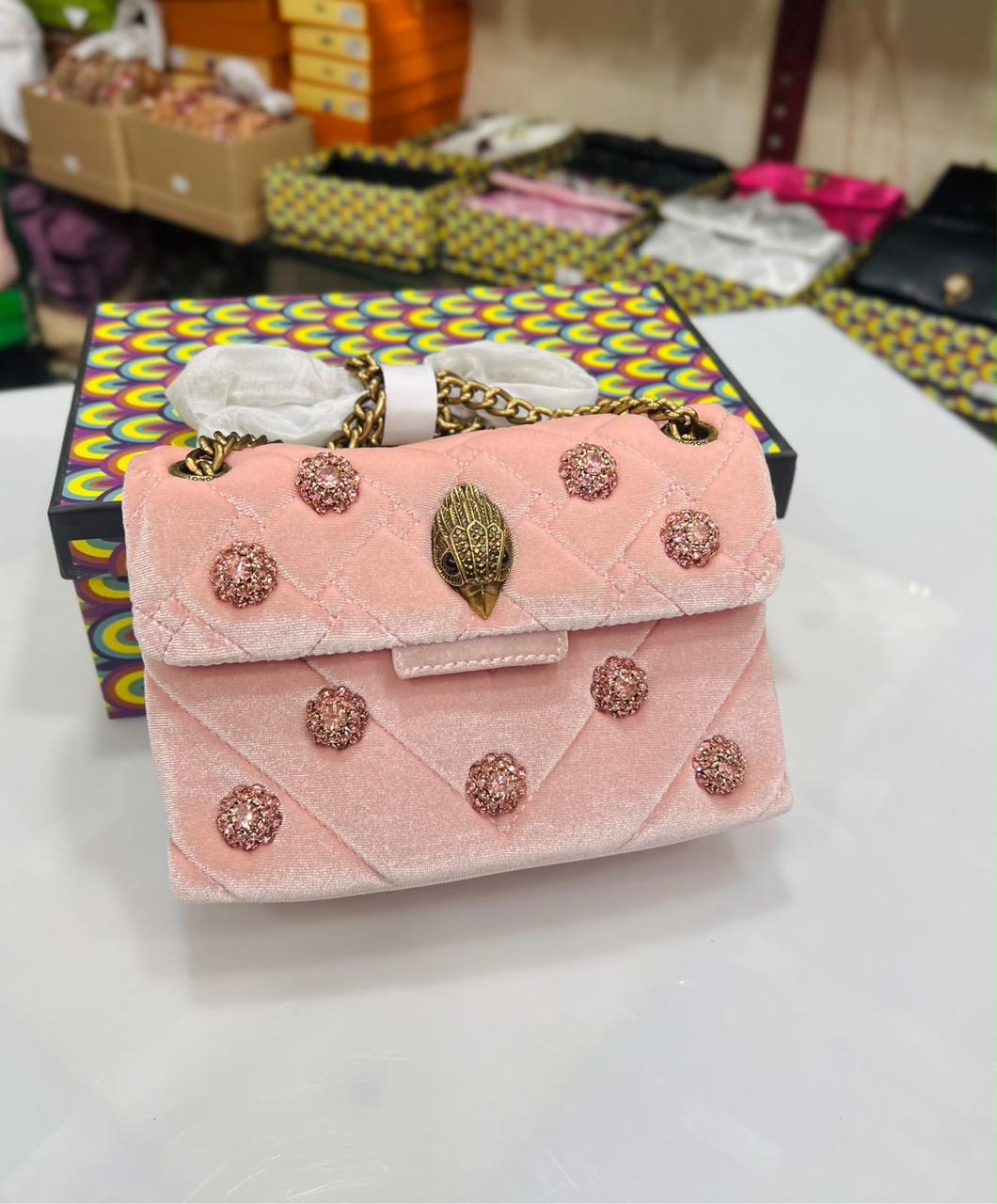Kurt Geiger Velvet Shoulder Bag for Women
