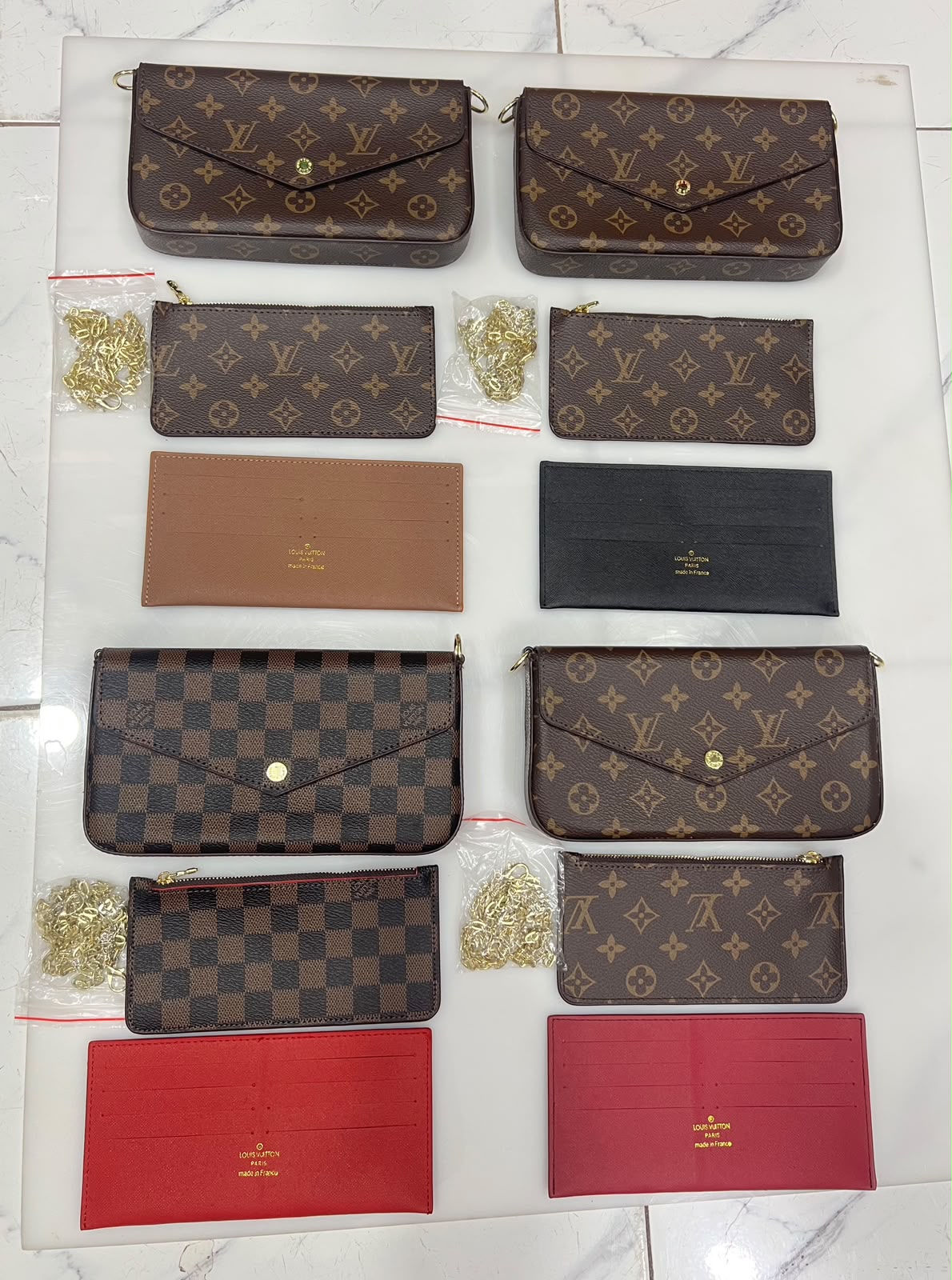 LvE Chain Crossbody Bag for Women