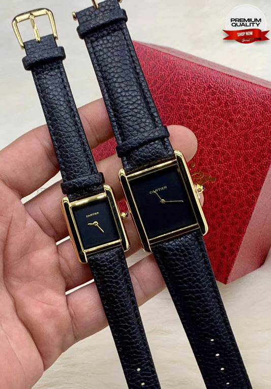 Cartier Tank Couple Watch for Men and Women