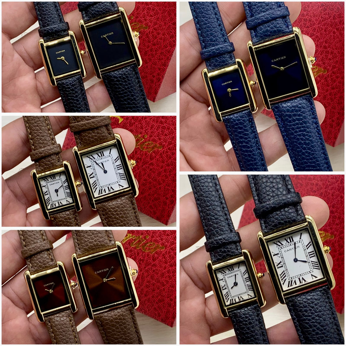 Cartier Tank Couple Watch for Men and Women