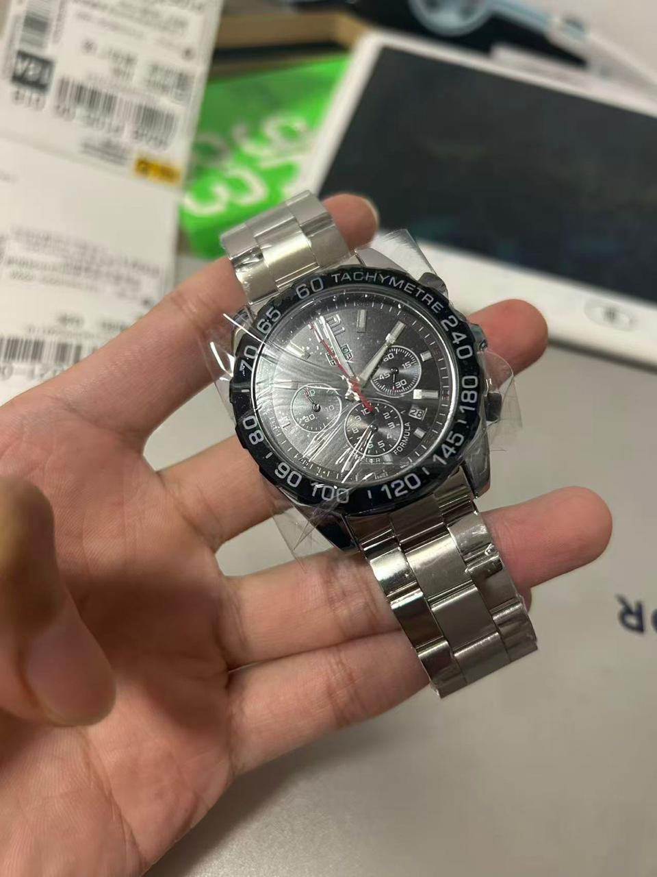 TAG Heuer Formula 1 Chronograph Men's Stainless Steel Watch – Black Dial