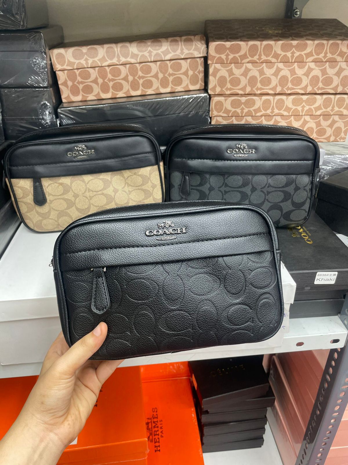 Coach Graham Crossbody Bag in Signature Canvas Black