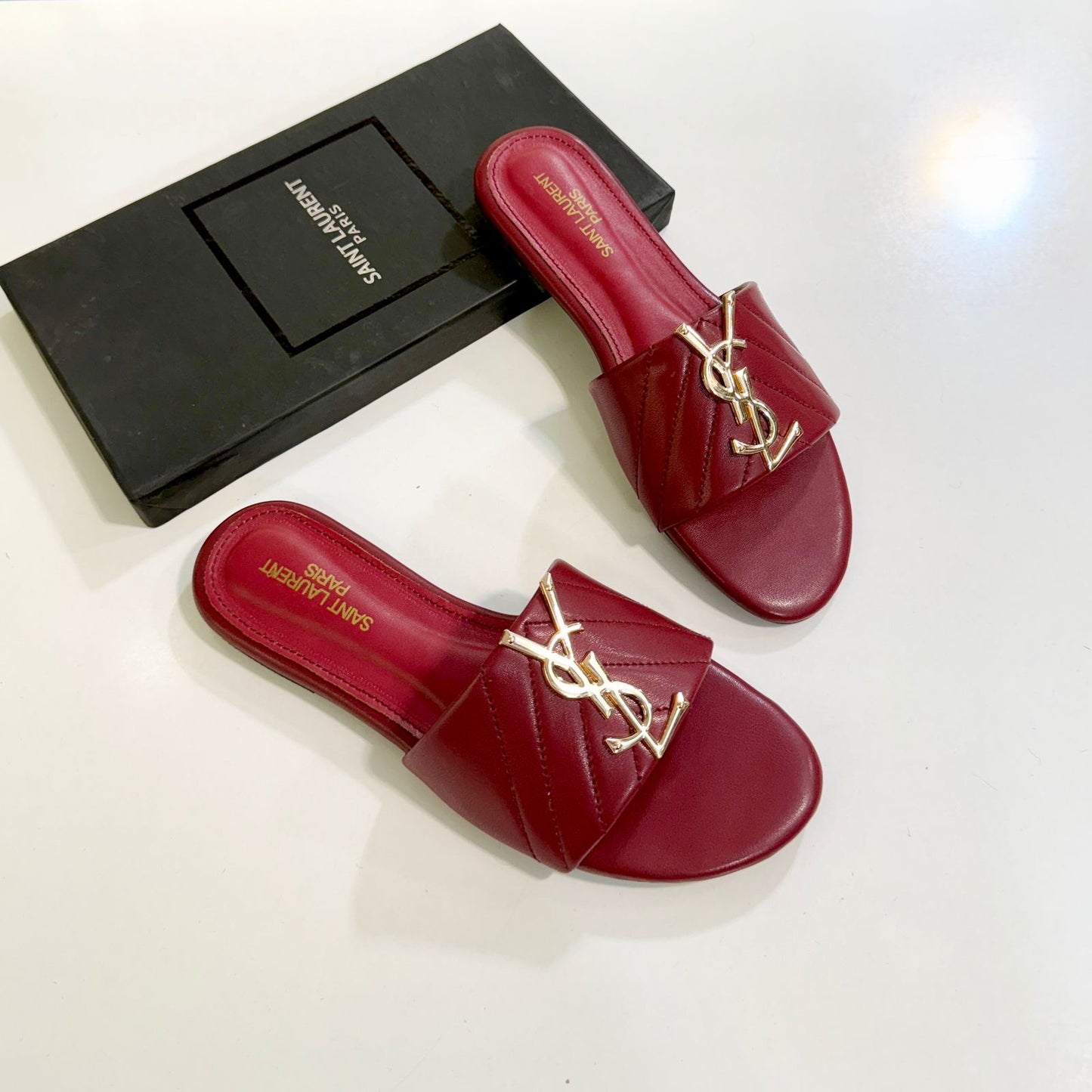 Famous Y-S-L Yv-es Sa-int Lau-rent Slippers for Women