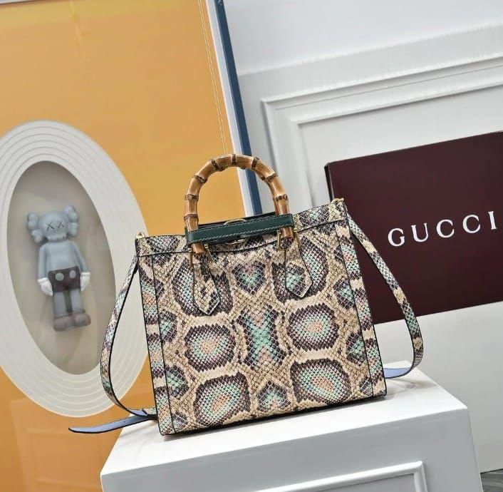 Famous GG Guc-ci Diana Bamboo Handle Shoulder Bag for Women