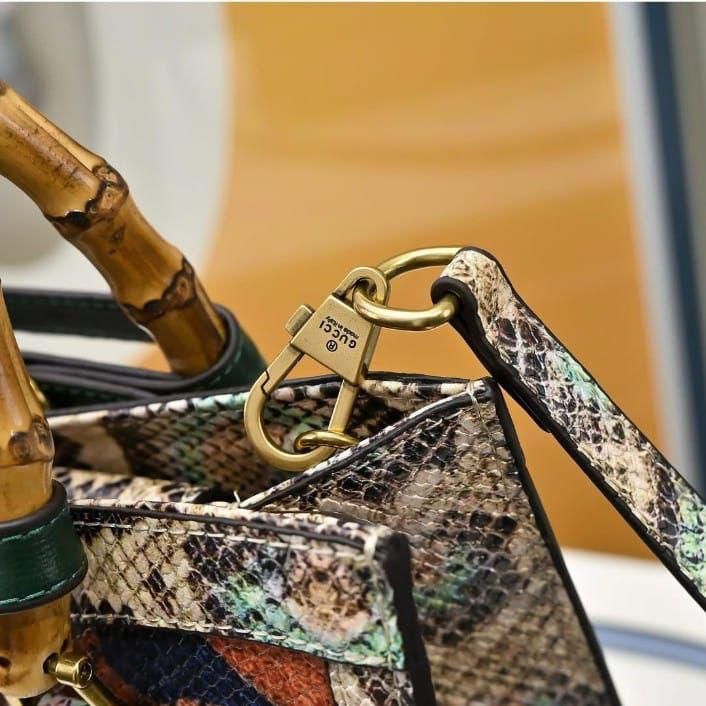 Famous GG Guc-ci Diana Bamboo Handle Shoulder Bag for Women