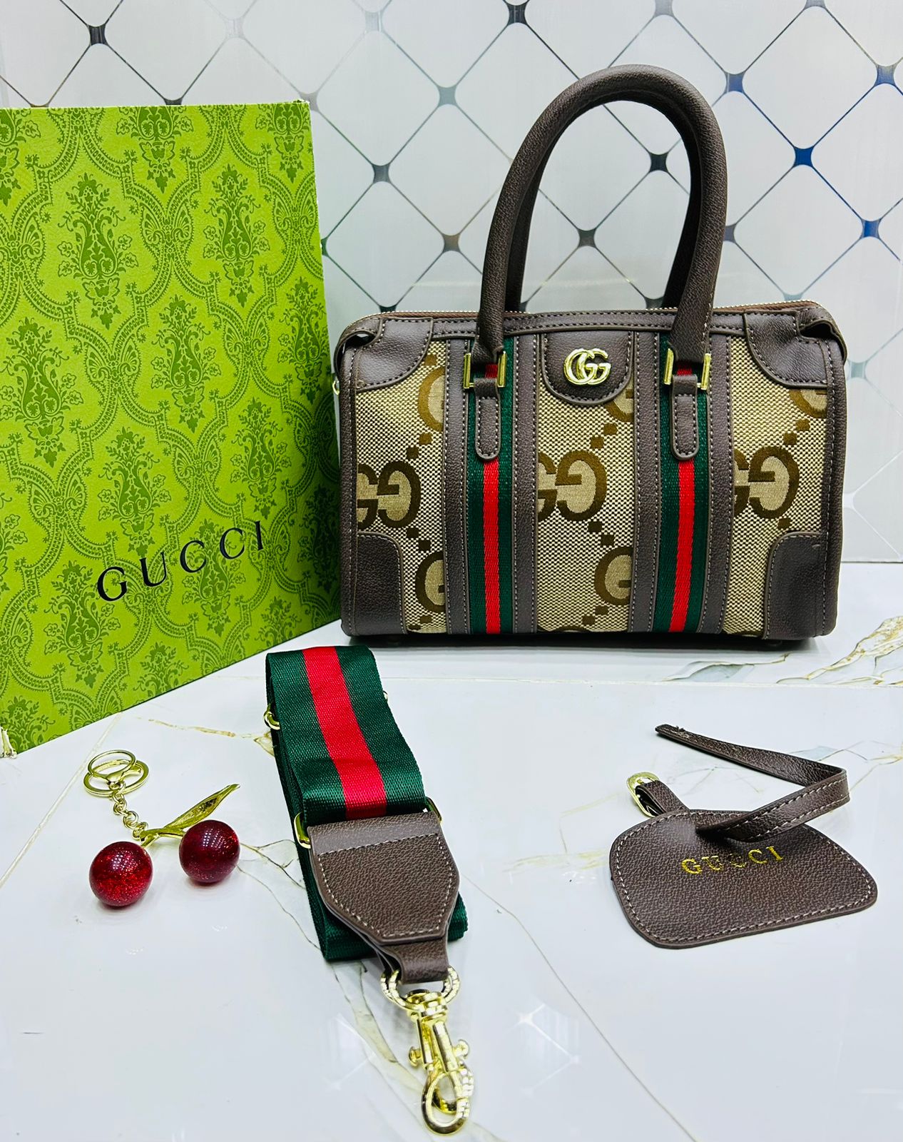GG Guc ci Fashion Duffle Crossbody Bag for Women