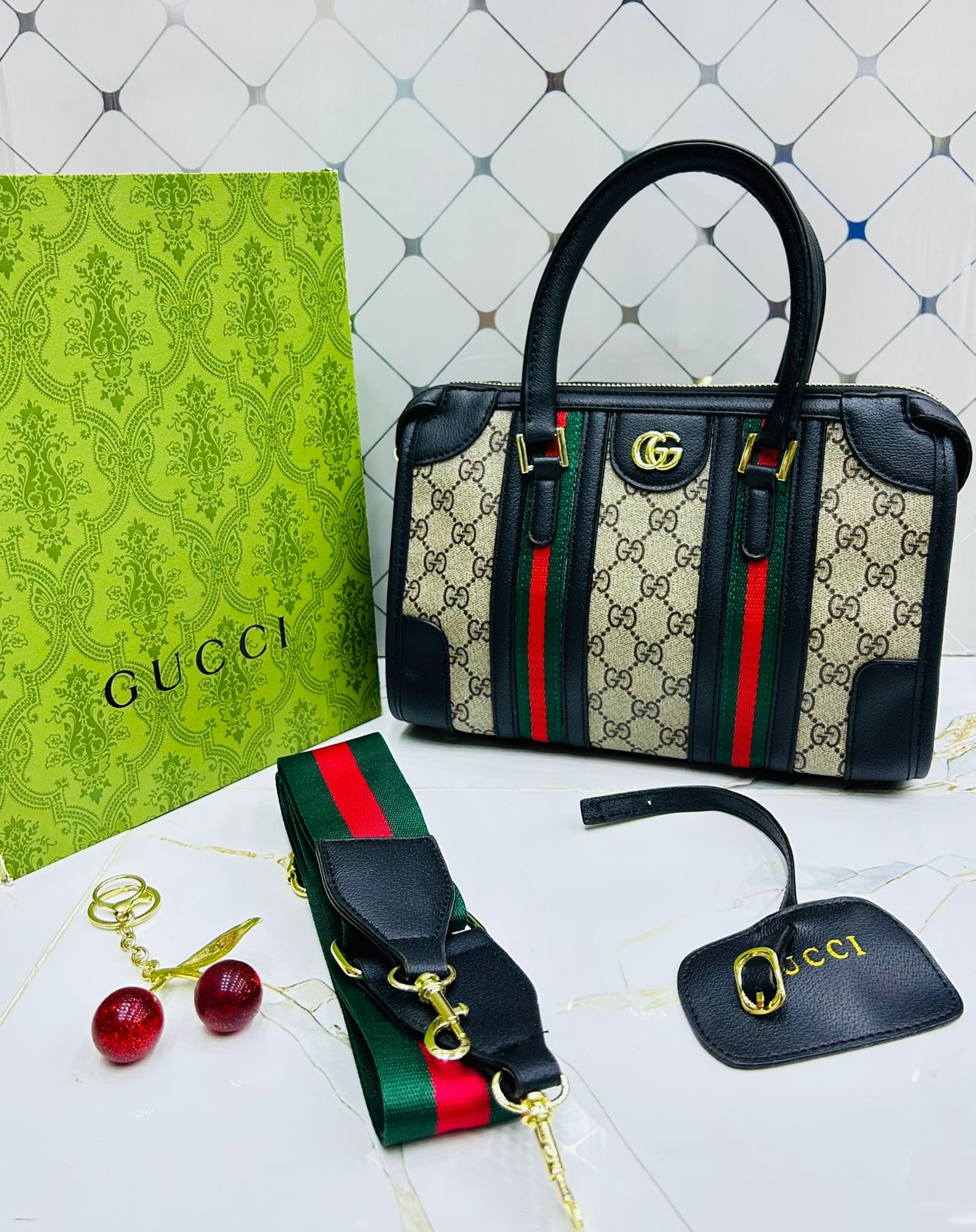 GG Guc ci Fashion Duffle Crossbody Bag for Women