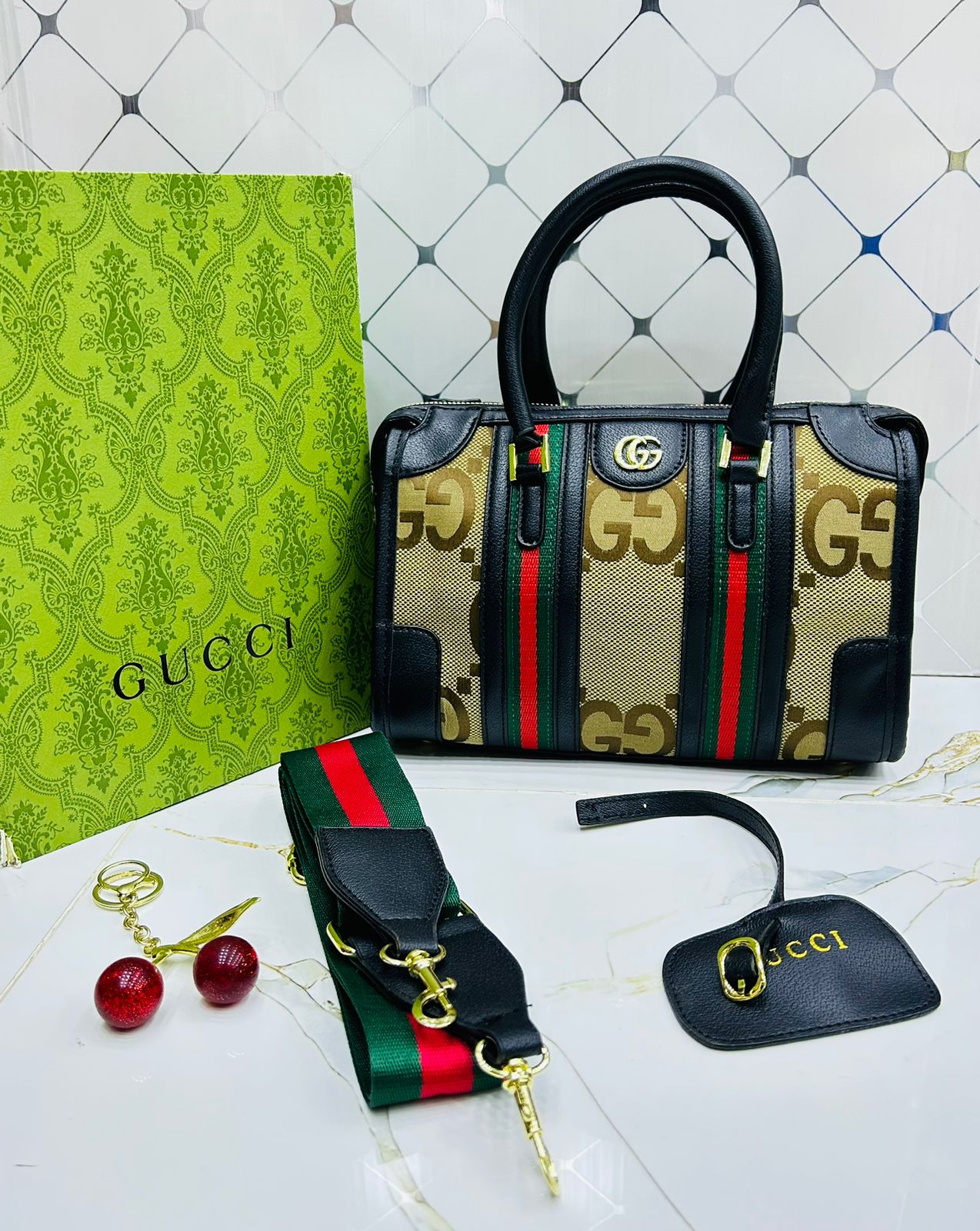 GG Guc ci Fashion Duffle Crossbody Bag for Women