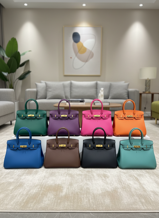 Famous Her-mes Birkin 30cm Handbag for Women