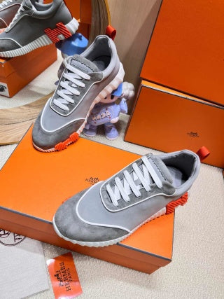 Herms Couple Unisex Sneakers for Men and Women