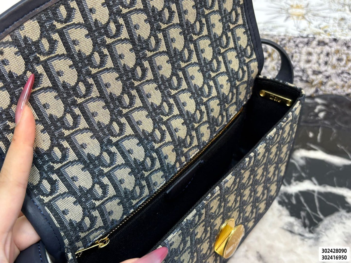 Dior mini Montaigne monogram Two Sizes Shoulder bag for Women
