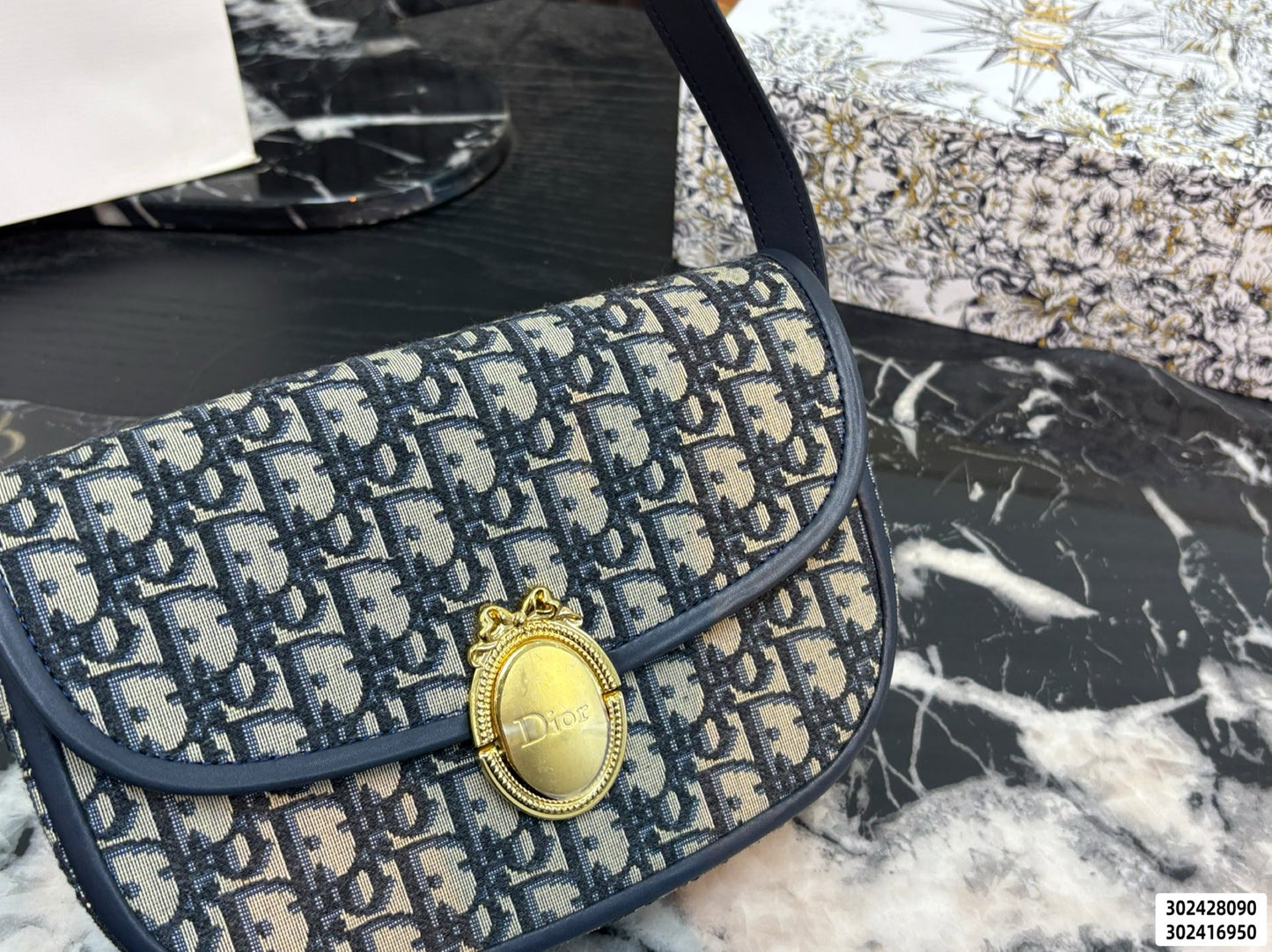 Dior mini Montaigne monogram Two Sizes Shoulder bag for Women
