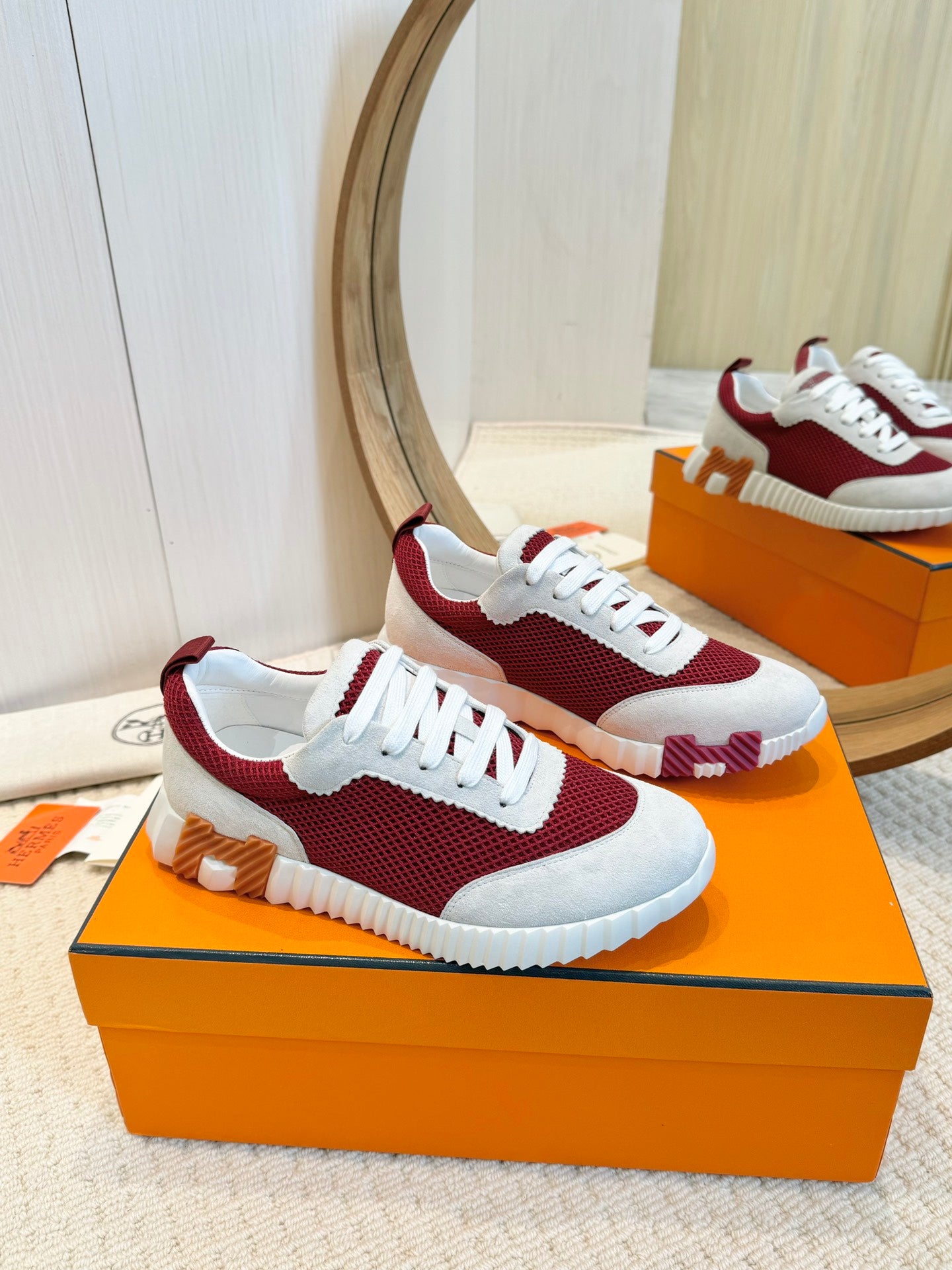 Hrmes Couple Unisex Sneakers for Men and Women Pre Order