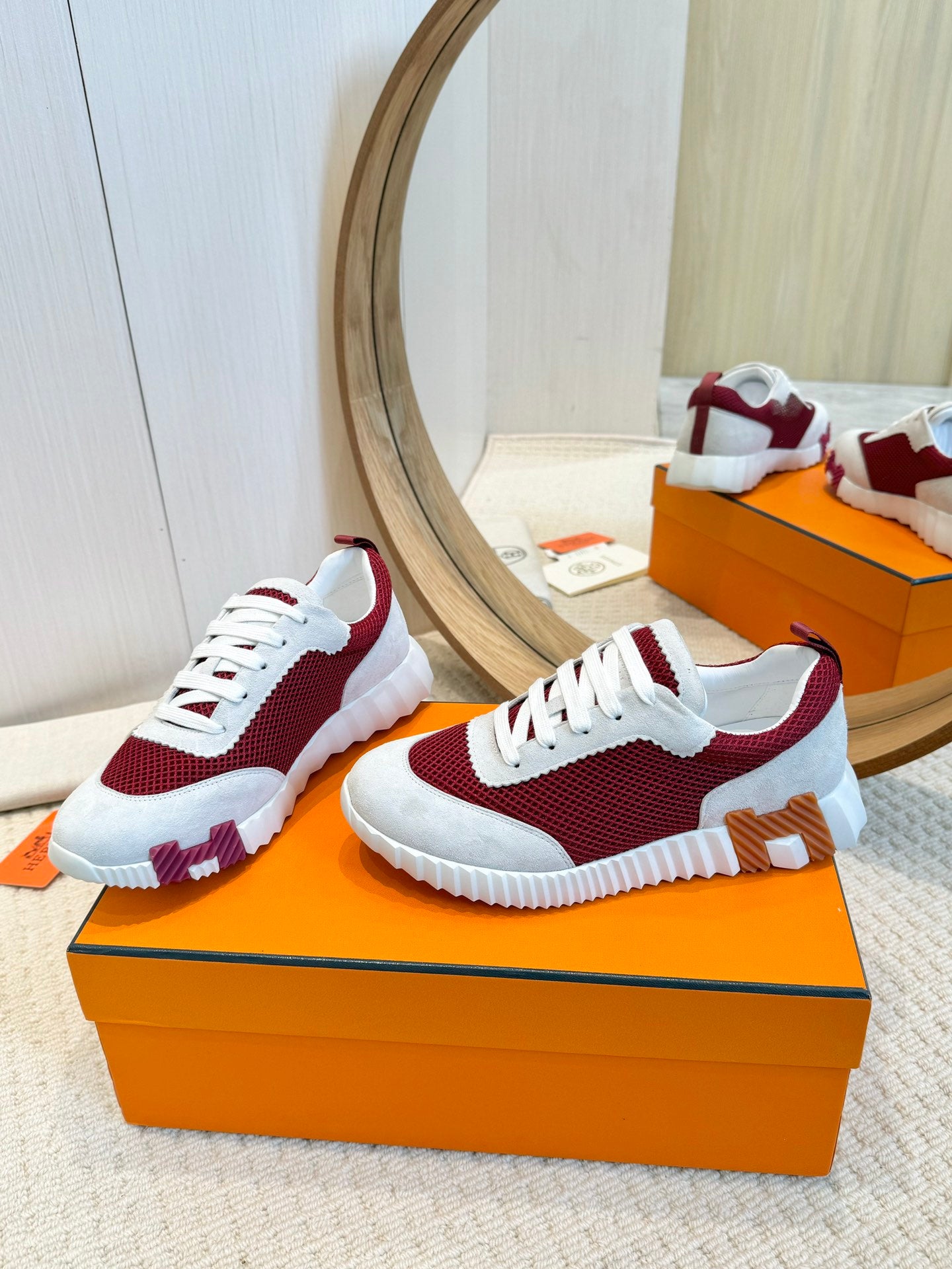 Hrmes Couple Unisex Sneakers for Men and Women Pre Order