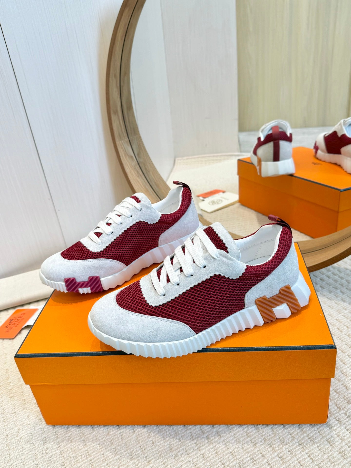 Hrmes Couple Unisex Sneakers for Men and Women Pre Order