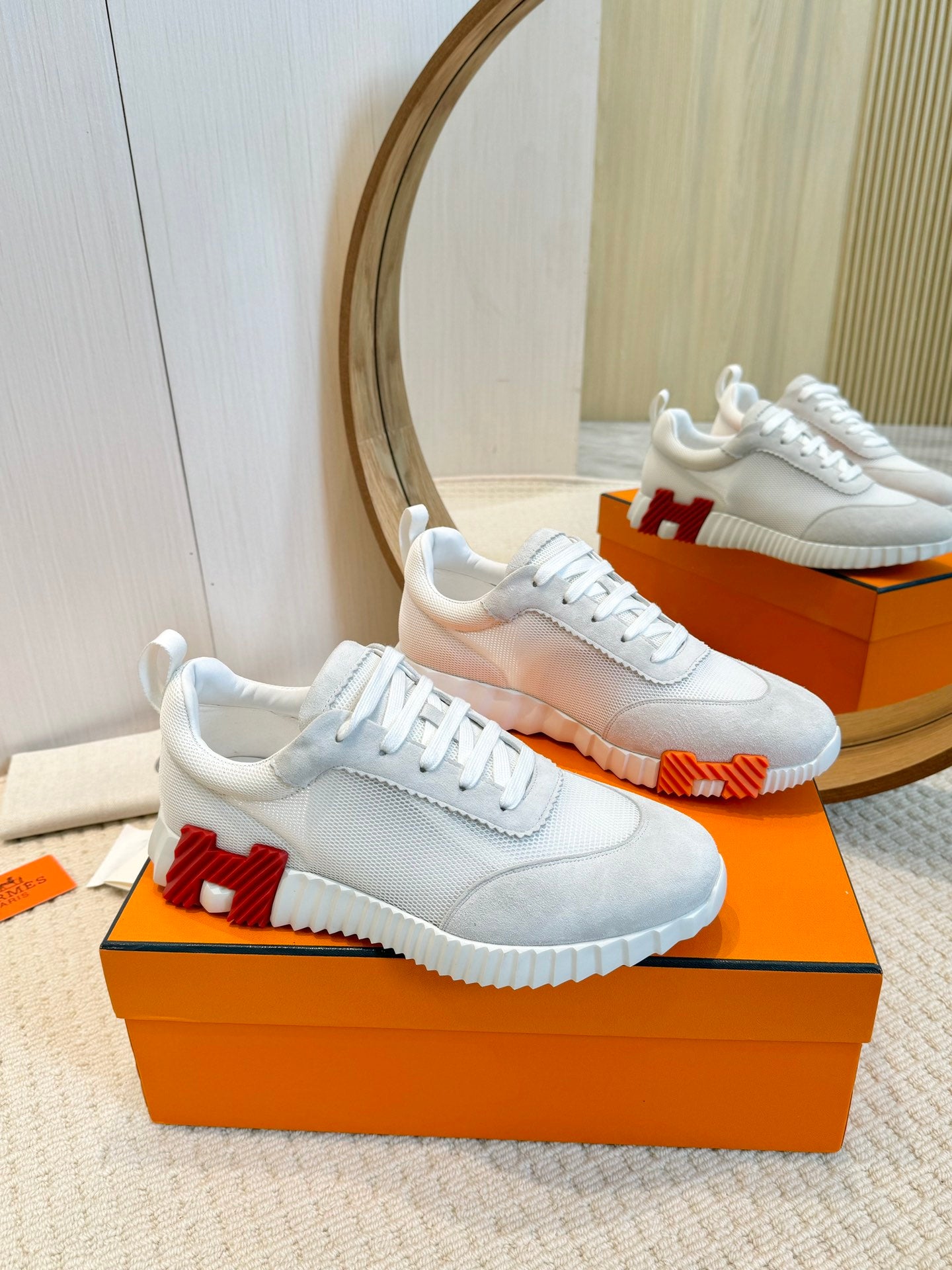 Hrmes Couple Unisex Sneakers for Men and Women Pre Order