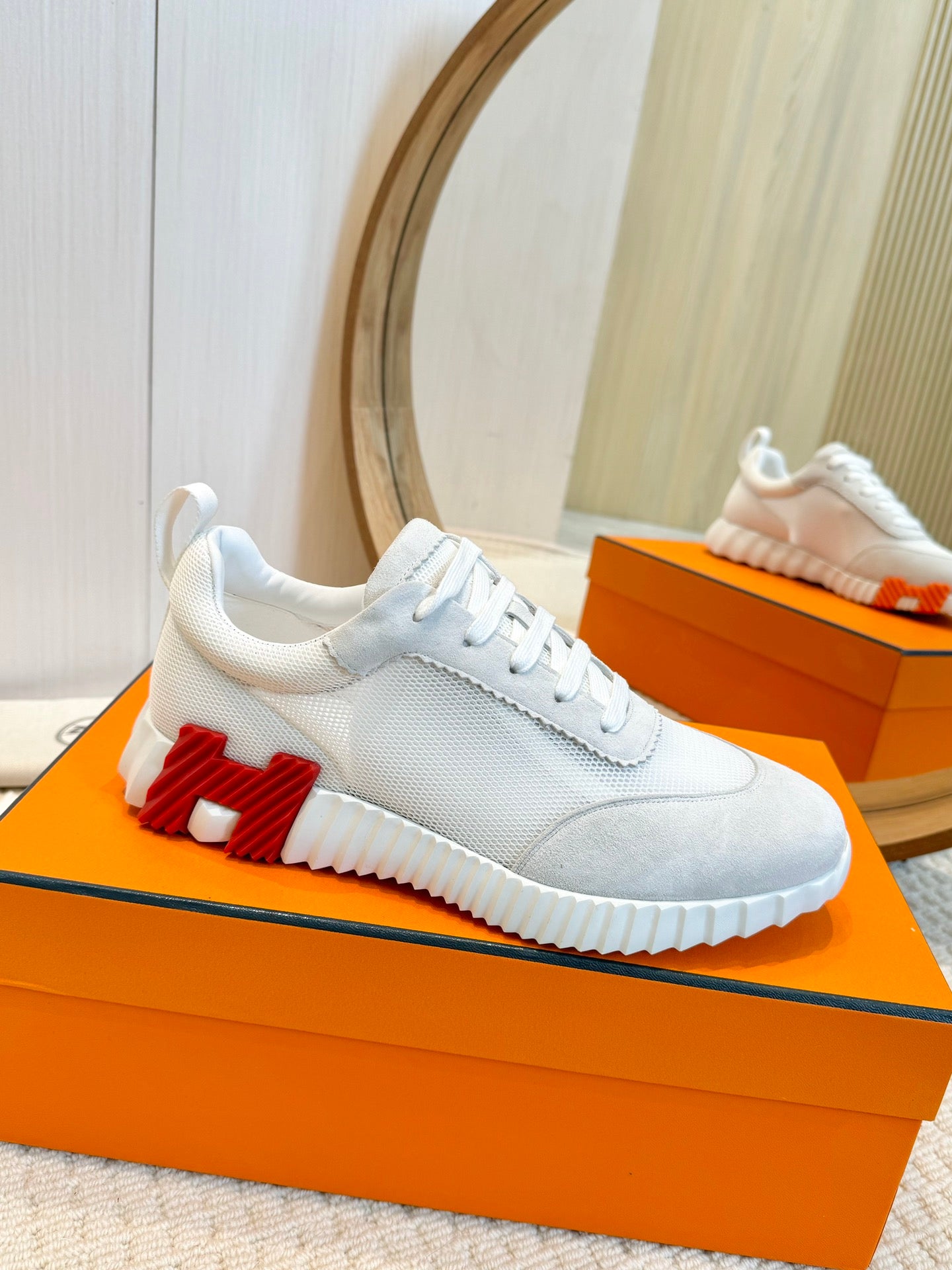 Hrmes Couple Unisex Sneakers for Men and Women Pre Order