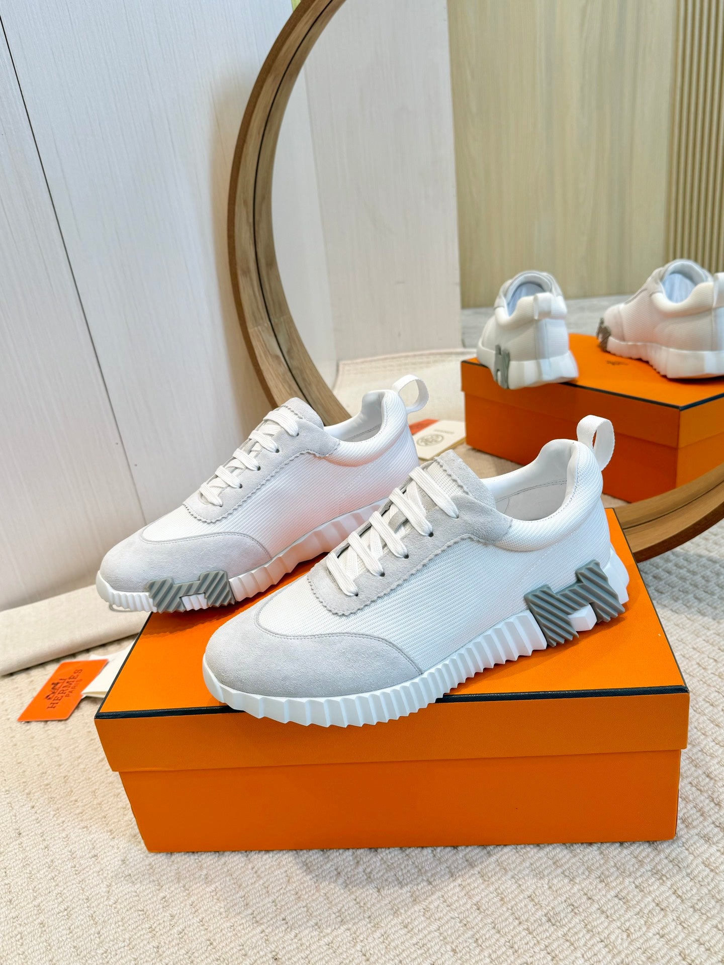 Hrmes Couple Unisex Sneakers for Men and Women Pre Order
