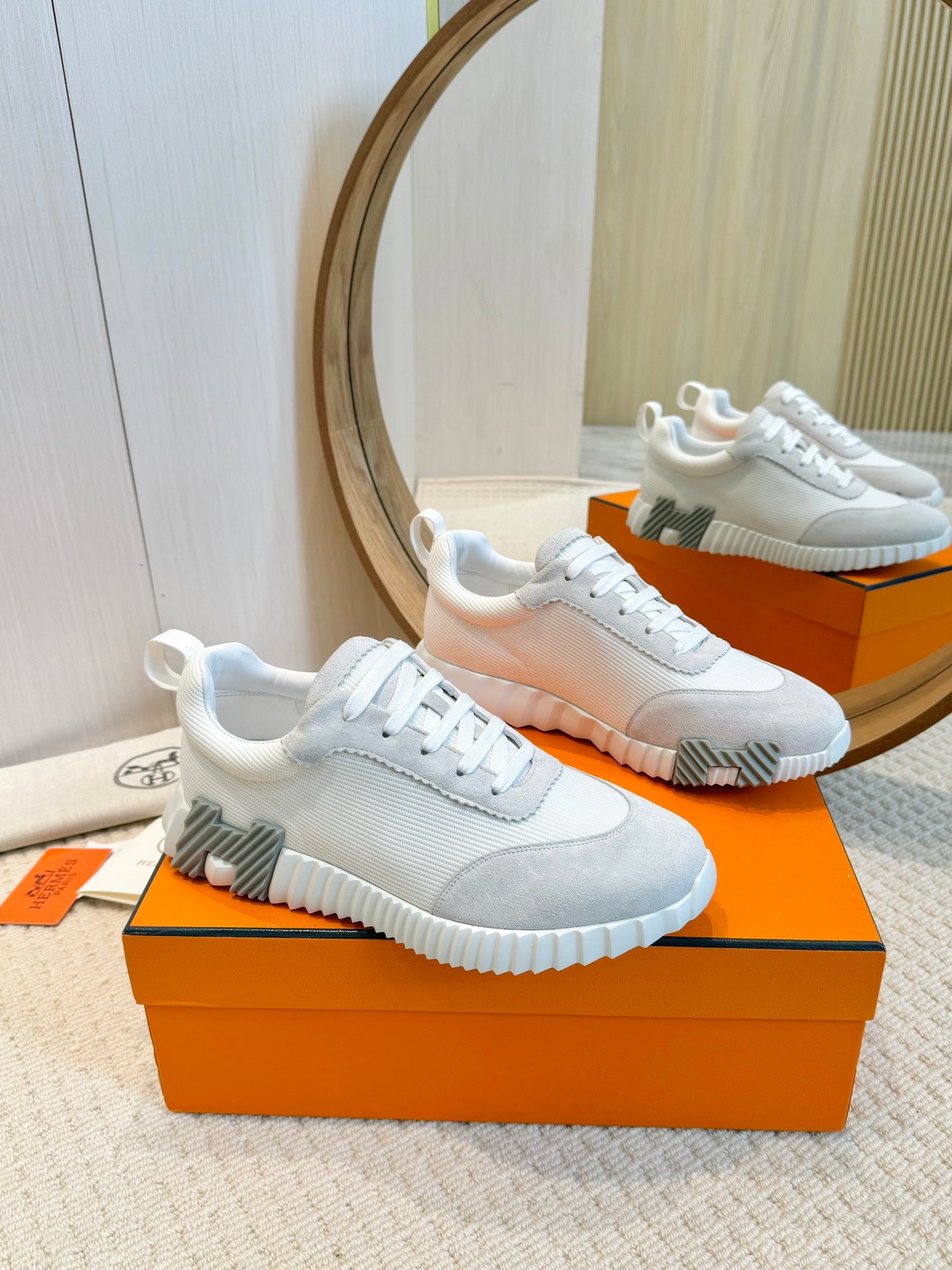 Hrmes Couple Unisex Sneakers for Men and Women Pre Order