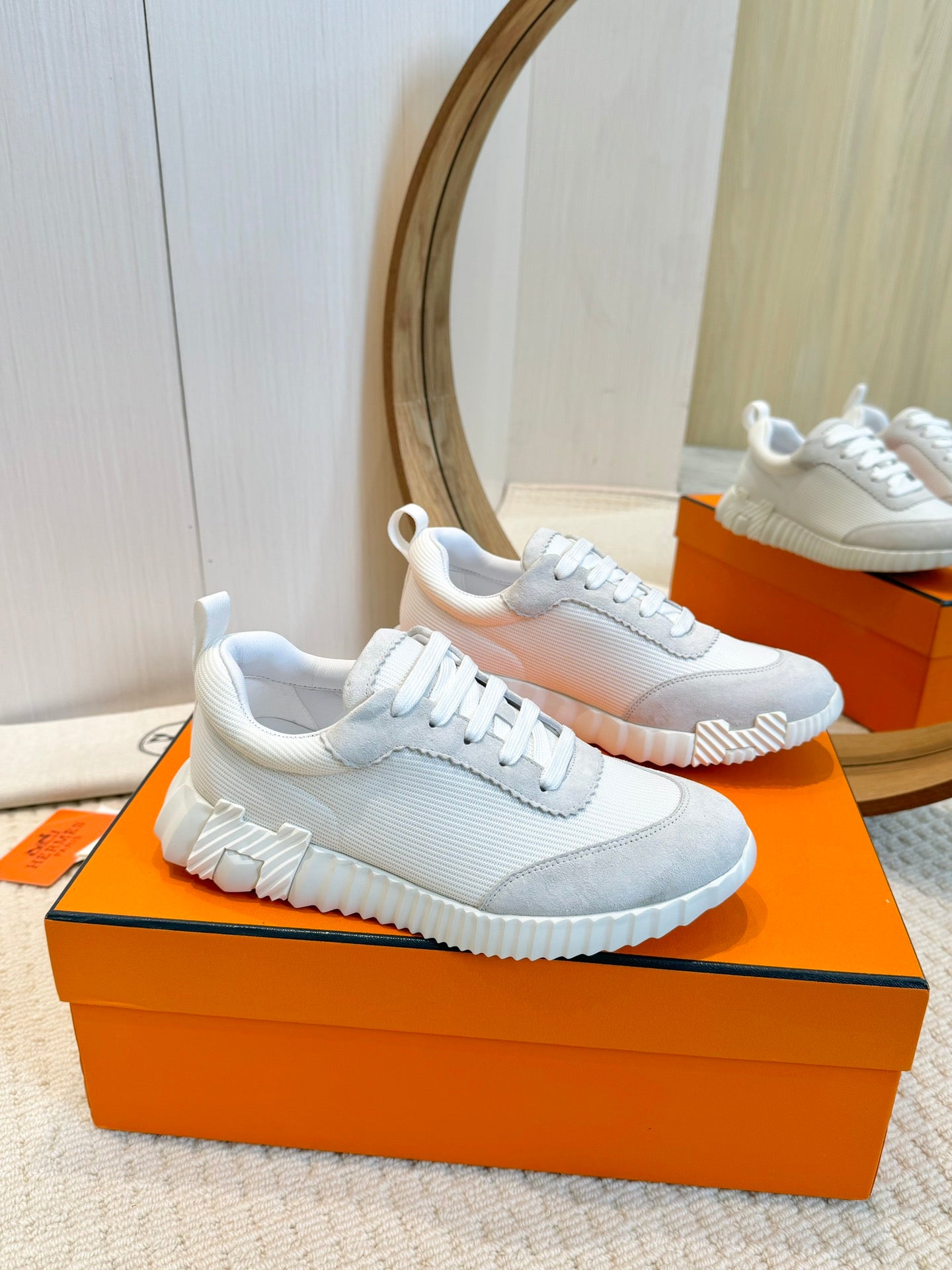 Herms Couple Unisex Sneakers for Men and Women Pre Order