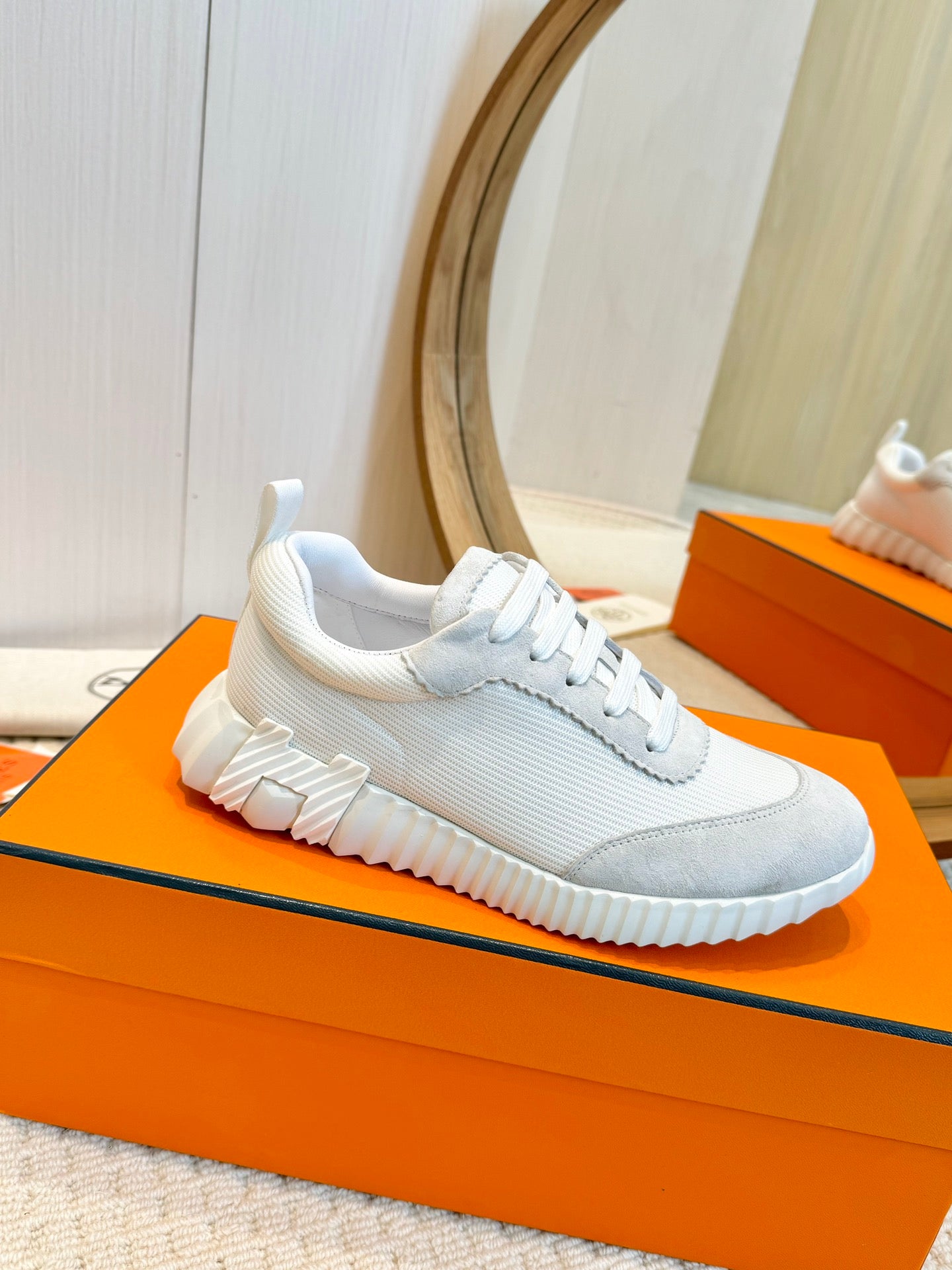 Herms Couple Unisex Sneakers for Men and Women Pre Order
