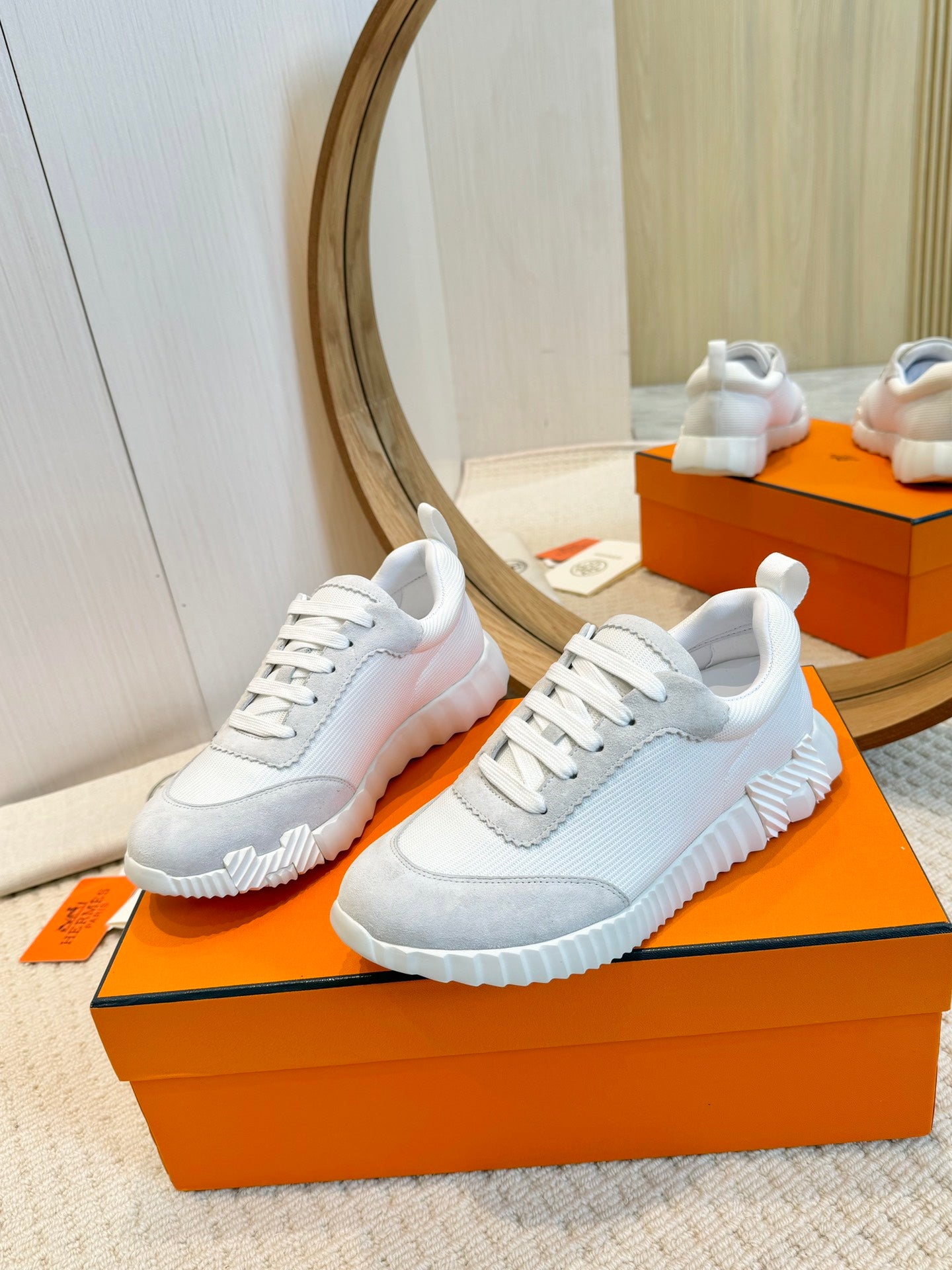 Herms Couple Unisex Sneakers for Men and Women Pre Order