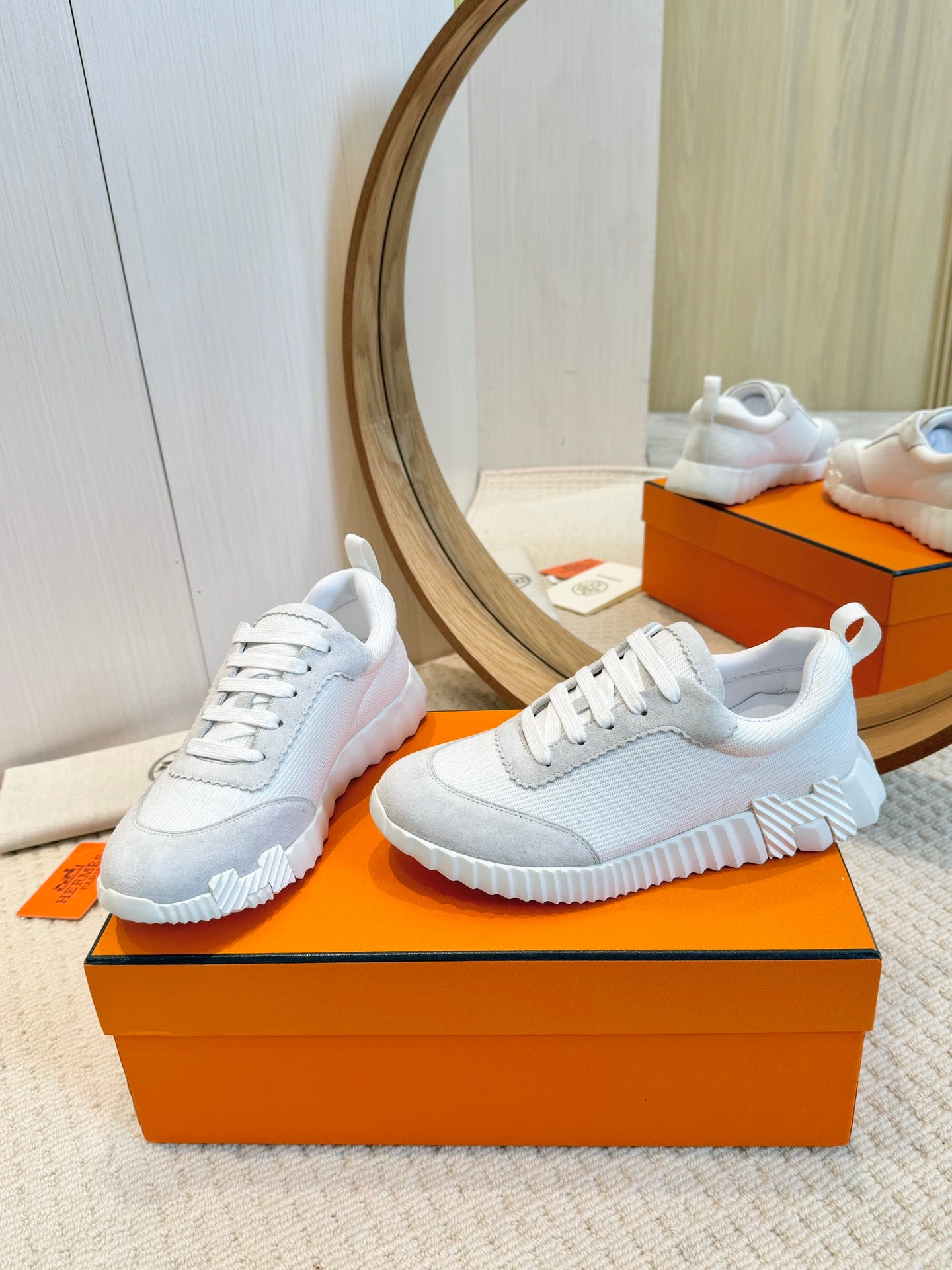 Herms Couple Unisex Sneakers for Men and Women Pre Order