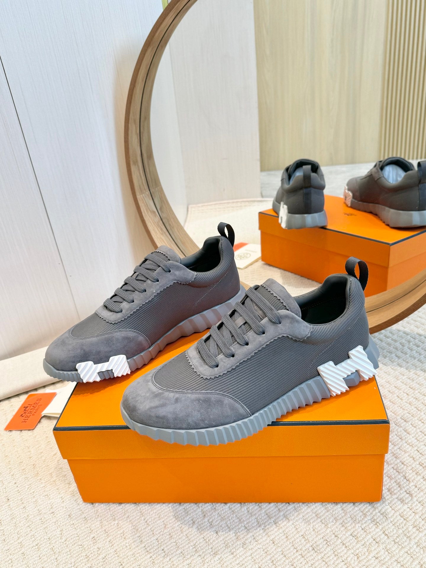 Herms Couple Unisex Sneakers for Men and Women Pre Order