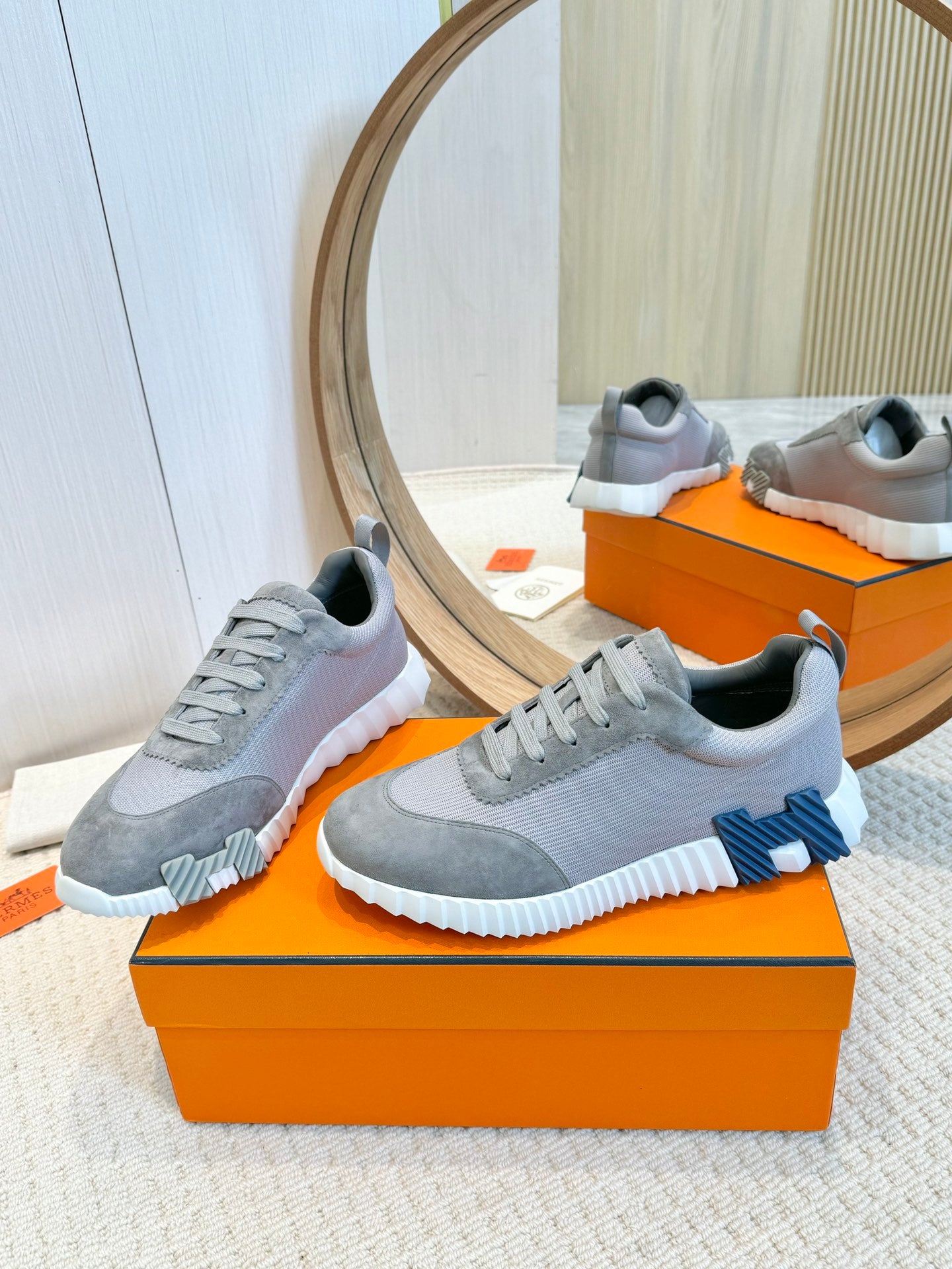 Herms Couple Unisex Sneakers for Men and Women