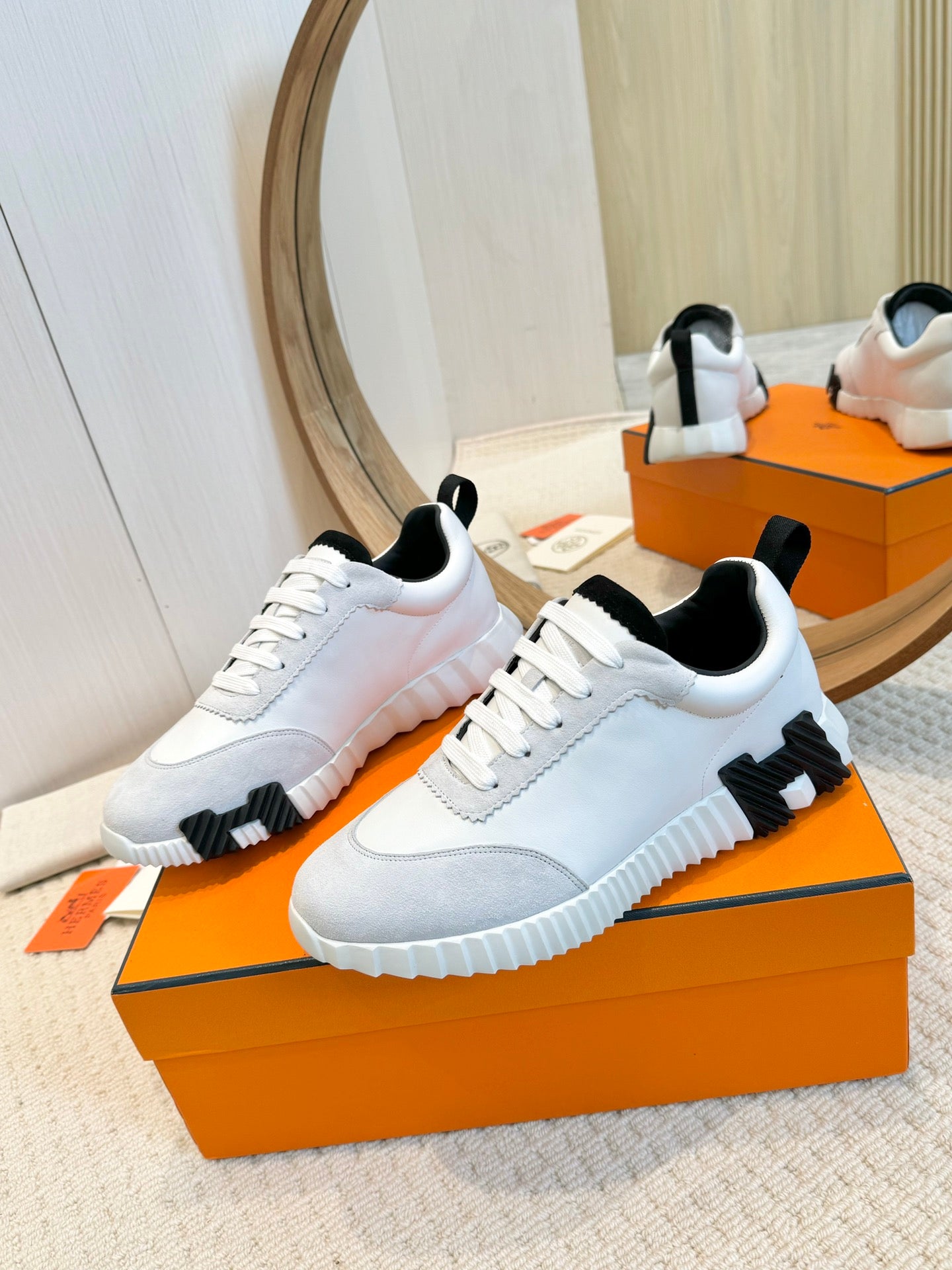 Hrmes Couple Unisex Sneakers for Men and Women Pre Order