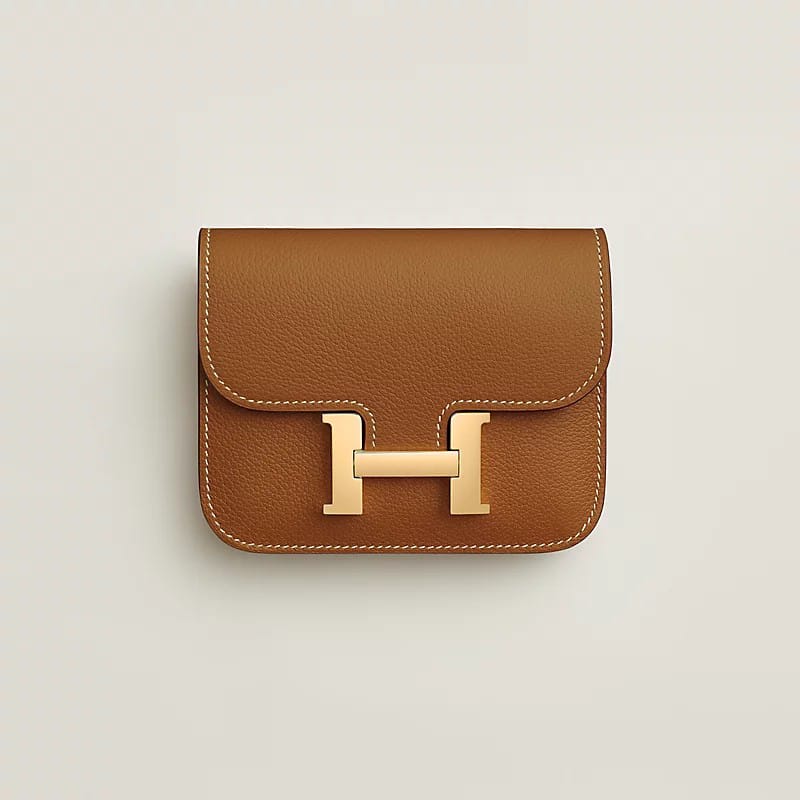 Hermes Constance Slim Wallet with Waist Belt and Crossbody Strap