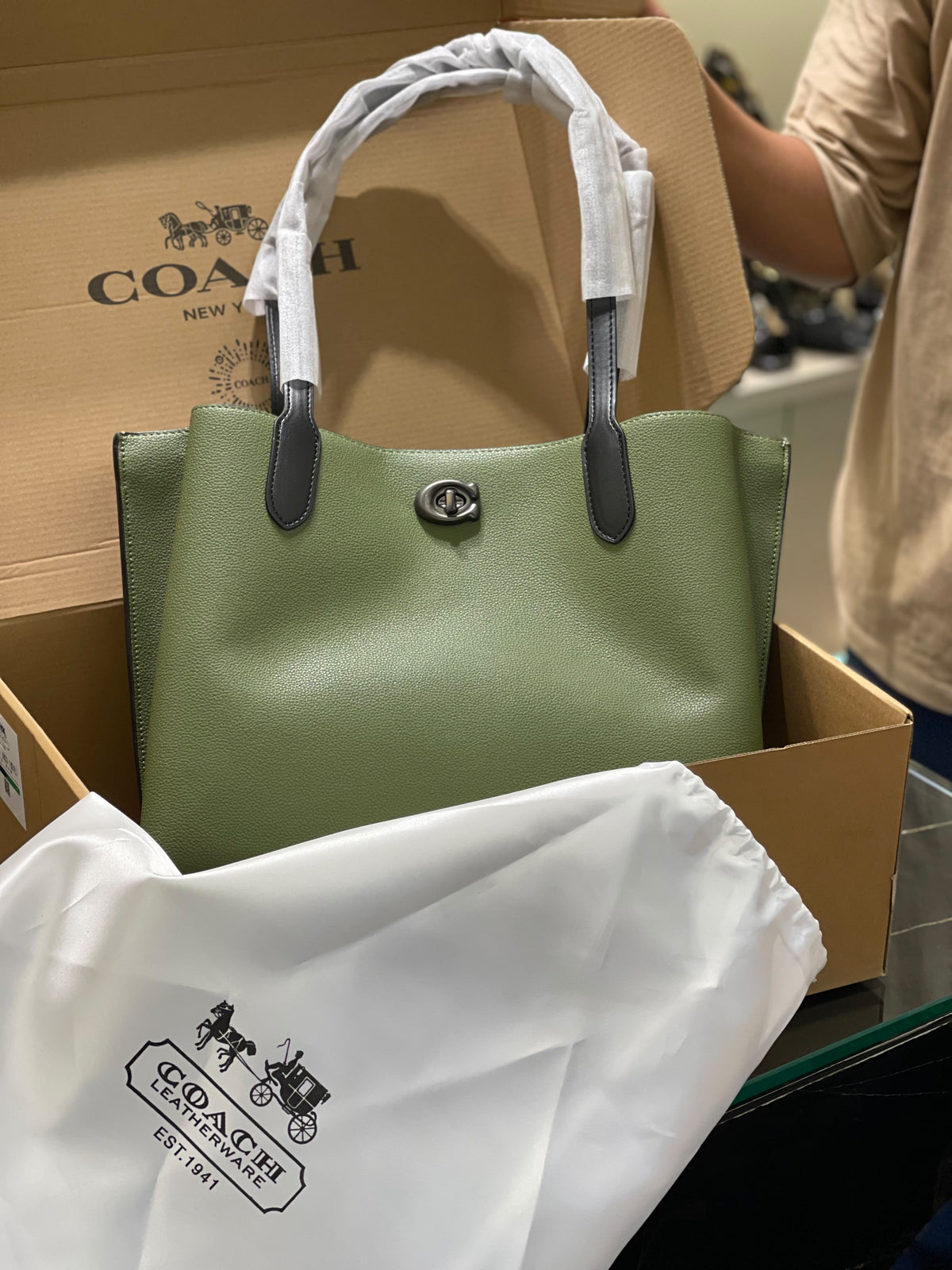 Coach Tote Bag - Green